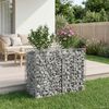 vidaXL Gabions pacelta gulta Sudraba 100 x 50 x 80 cm Cinkots tērauds