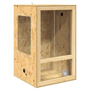vidaXL Terārijs Brūna 50 x 50 x 80 cm OSB