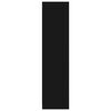 vidaXL skapis, 50x50x200 cm, melns, inženierijas koks