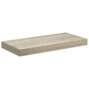 vidaXL sienas plaukts, ozolkoka krāsā, 50x23,5x3,8 cm, MDF