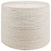 vidaXL Jutu Virve 60 mm 25 m Balts 100% Tossa jūtu