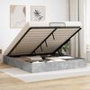 vidaXL Otomāna gultas rāmis ar uzglabā&scaron;anu Betona pelēks 160 x 200 cm