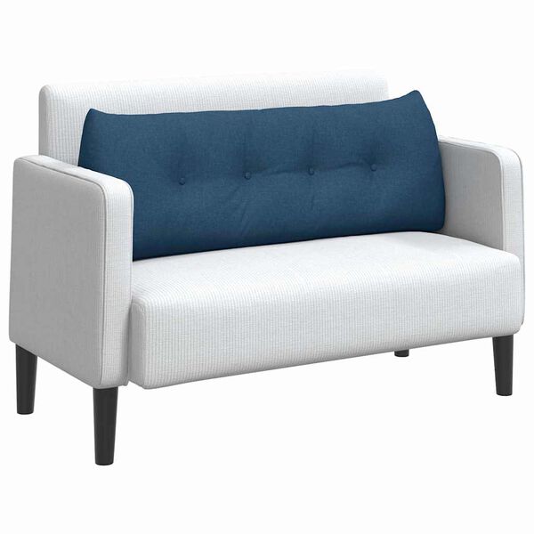 vidaXL Atpakaļ spilvens Zila 140 x 24 x 50 cm audums