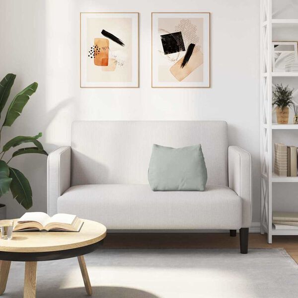 vidaXL Atpakaļ spilvens Gai&scaron;i pelēks 45 x 20 x 35 cm Korduroja audums