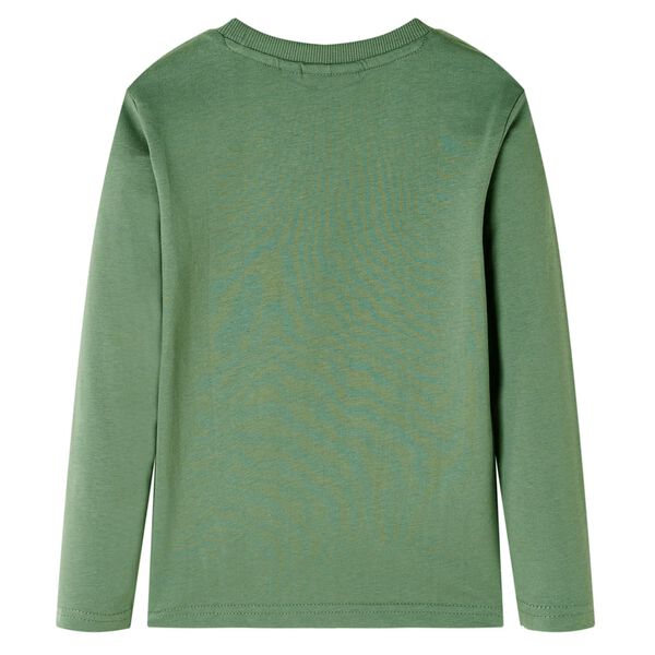 Bērnu krekls ar garām piedurknēm, gai&scaron;a haki, 116