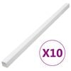 vidaXL kabeļu kanāli, 40x40 mm, 10 m, PVC