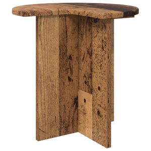 vidaXL Sānu galds Vecs koks &Oslash; 39 x 38 cm Inženierijas koks