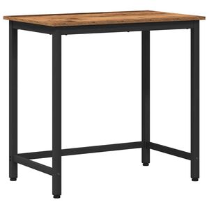 vidaXL galds Vecs koks 100 x 50 x 76,5 cm Inženieru koks un tērauds
