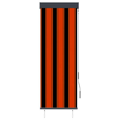 vidaXL āra ruļļu žalūzija, 60x250 cm, brūna un oranža