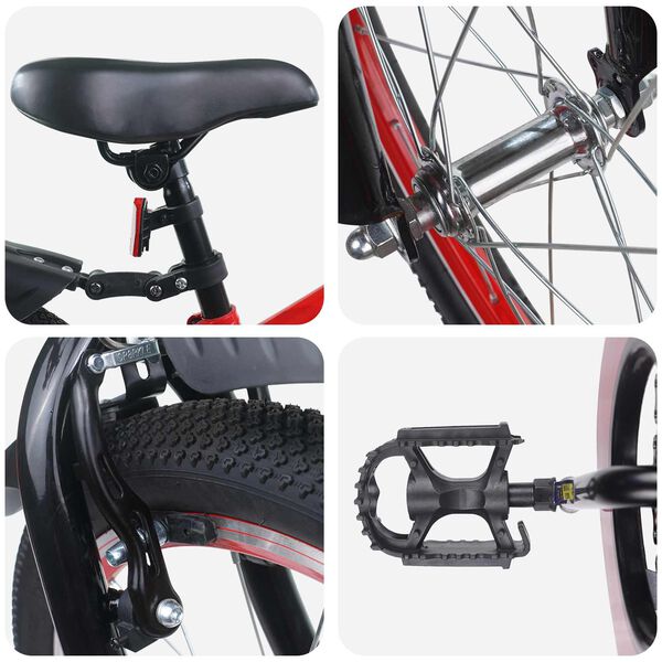 vidaXL Bērnu Velosipēds 18 Collas 5-7 gadiem Zils Melns