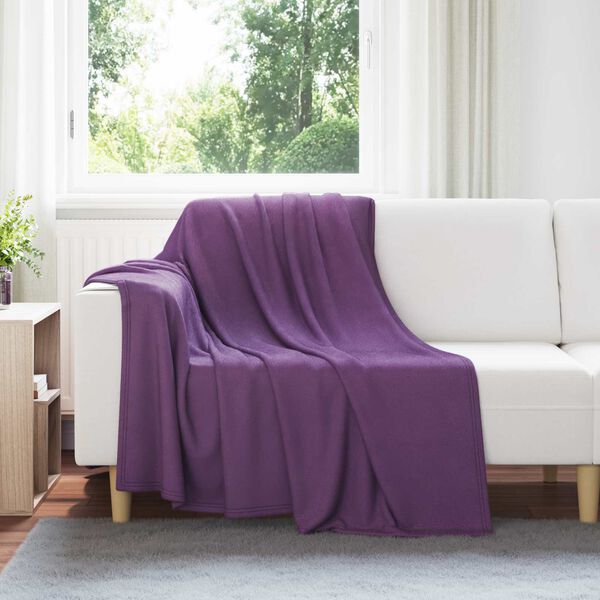 vidaXL Pledu segas 6 pcs Violeta 200 x 150 cm Flīss