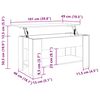 vidaXL kafijas galdiņ&scaron; Old Wood 101x49x52 cm Engineered Wood