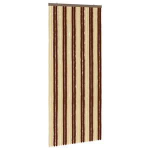 vidaXL Kukaiņu aizkars no &scaron;enila Brūna un bē&scaron;a 100 x 230 cm 100% PP