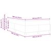 vidaXL Gultas rāmis ar matraci Zila 120 x 190 cm audums