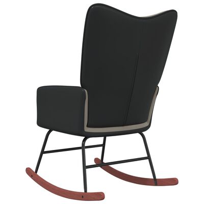 vidaXL šūpuļkrēsls, gaiši pelēks, samts un PVC