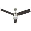 vidaXL griestu ventilators ar lampu un pulti, 108 cm, tum&scaron;i brūns
