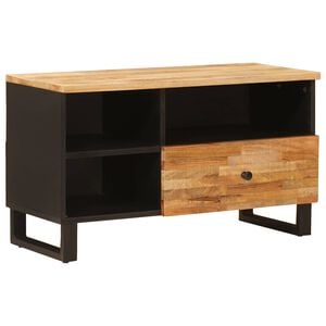 vidaXL Televizora skapī&scaron;a Brūna 80 x 33 x 46 cm Cieta mango koksne