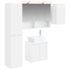 vidaXL Vannas istabas skapju komplekts 5 pcs Balts 50 x 14,5 x 70 cm