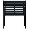 vidaXL dārza krēsli, 2 gab., tērauds un WPC, melni