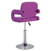 vidaXL bāra krēsls, violeta mākslīgā āda