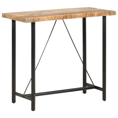 vidaXL bāra galds, 120x58x107 cm, neapstrādāts mango koks