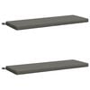 vidaXL Solā vaļņi SOEST 2 gab. 100% poliesters Pelēka 110 x 40 x 5 cm