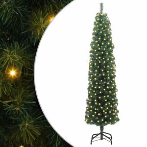 vidaXL Mākslīgā Ziemassvētku eglīte su 300 LED ar statīvu Zaļa 180 cm