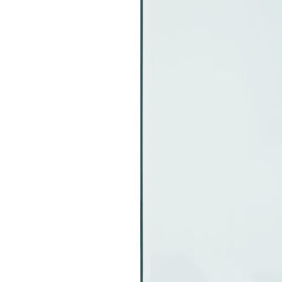 vidaXL kamīna plāksne, taisnstūra forma, stikls, 100x60 cm