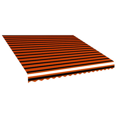 vidaXL markīzes jumts, oranžs ar brūnu, 400x300 cm