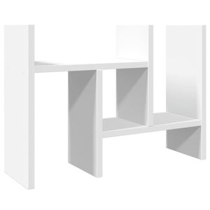 vidaXL rakstāmgalda organizators, balts, 34,5x15,5x35,5 cm, koks