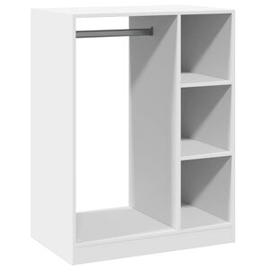 vidaXL skapis, balts, 77x48x102 cm, inženierijas koks