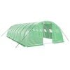 vidaXL siltumnīca ar tērauda rāmi, zaļa, 32 m&sup2;, 8x4x2 m