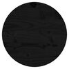 vidaXL galda virsma, melna, &Oslash;30x3 cm, apaļa, priedes masīvkoks