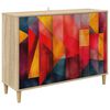 vidaXL Puse HEESCH Sonoma 102 x 33 x 75 cm Inženierijas koks