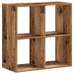 vidaXL grāmatu plaukts,veci dēļi, 68,5x32x68,5 cm, inženierijas koks