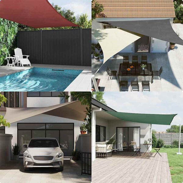 vidaXL saulessargs, taisnstūra forma, 2x3,5 m, bē&scaron;s oksforda audums