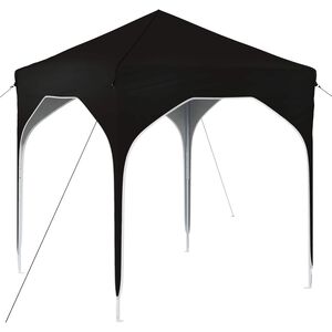 vidaXL Pop-up svinību teltis 194 x 194 x 245 cm Melns