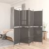 vidaXL 4-paneļu istabas aizslietnis, 200x180 cm, antracītpelēks audums