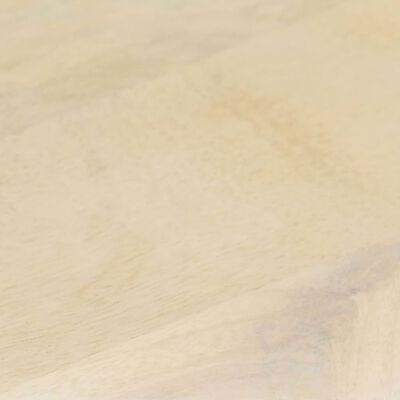vidaXL kafijas galdiņš, balts, 68x68x30 cm, mango masīvkoks