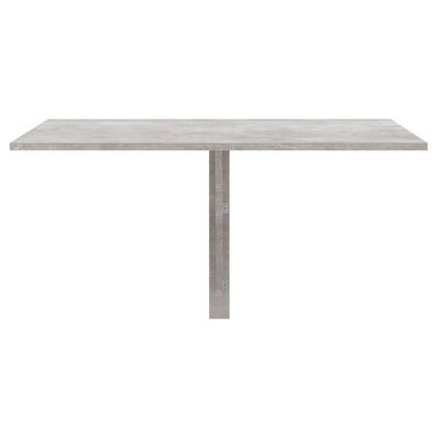 vidaXL sienas galds, betona pelēks, 100x60x56 cm, inženierijas koks