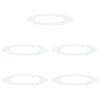 vidaXL piemērots plakaniem koka gredzeniem 5 pcs Balts &Oslash;50 / 80 cm