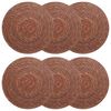 vidaXL Jūras zāles paliktņi 6 pcs Brūna &Oslash; 30 cm 100% jūras zāle