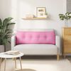 vidaXL Atpakaļ spilvens Rozā 140 x 24 x 50 cm audums