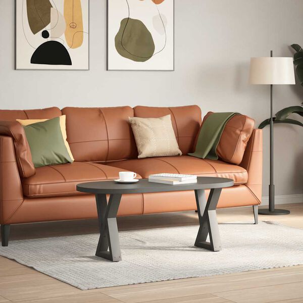 vidaXL kafijas galdiņa kājas, 2 gab., antracīta krāsa, 38x(42-43,3) cm, tērauds