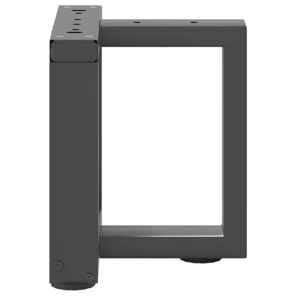 vidaXL kafijas galdiņa kājas, 2 gab., T-veida, antracīta krāsa, 30x25x(30-31) cm, tērauds