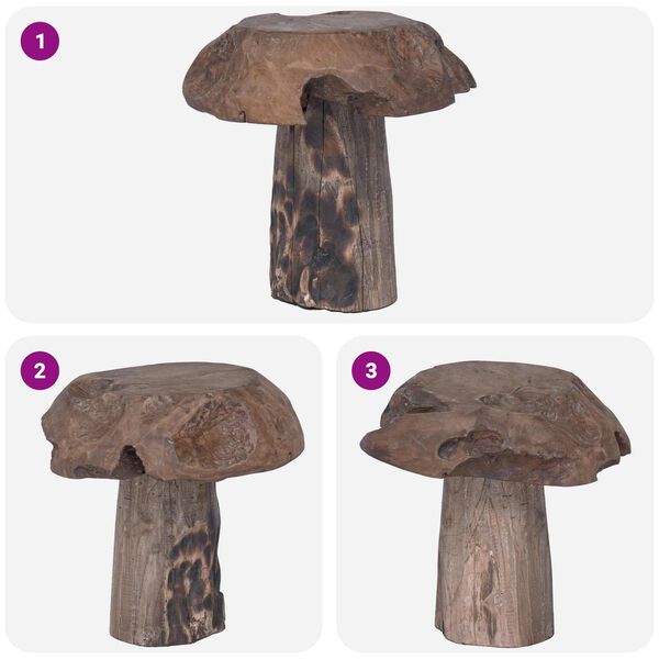 vidaXL Krēsls Dabiska 35 x 35 x 35 cm Ciets tek&scaron;a koks