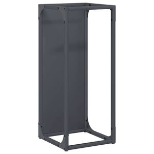 vidaXL malkas plaukts antracīts 25x25x60 cm auksti velmēts tērauds