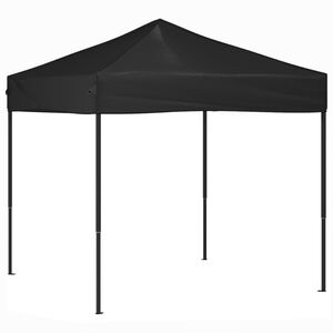 vidaXL svinību nojume, saliekama, melna, 2x2 m