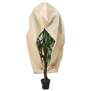 vidaXL augu pārsegi ar rāvējslēdzēju, 2 gab., 70 g/m&sup2;, flīss, 1x1,55 m