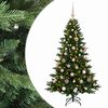 vidaXL Mākslīgā Ziemassvētku egle ar bumbiņu 120 cm 150 LED